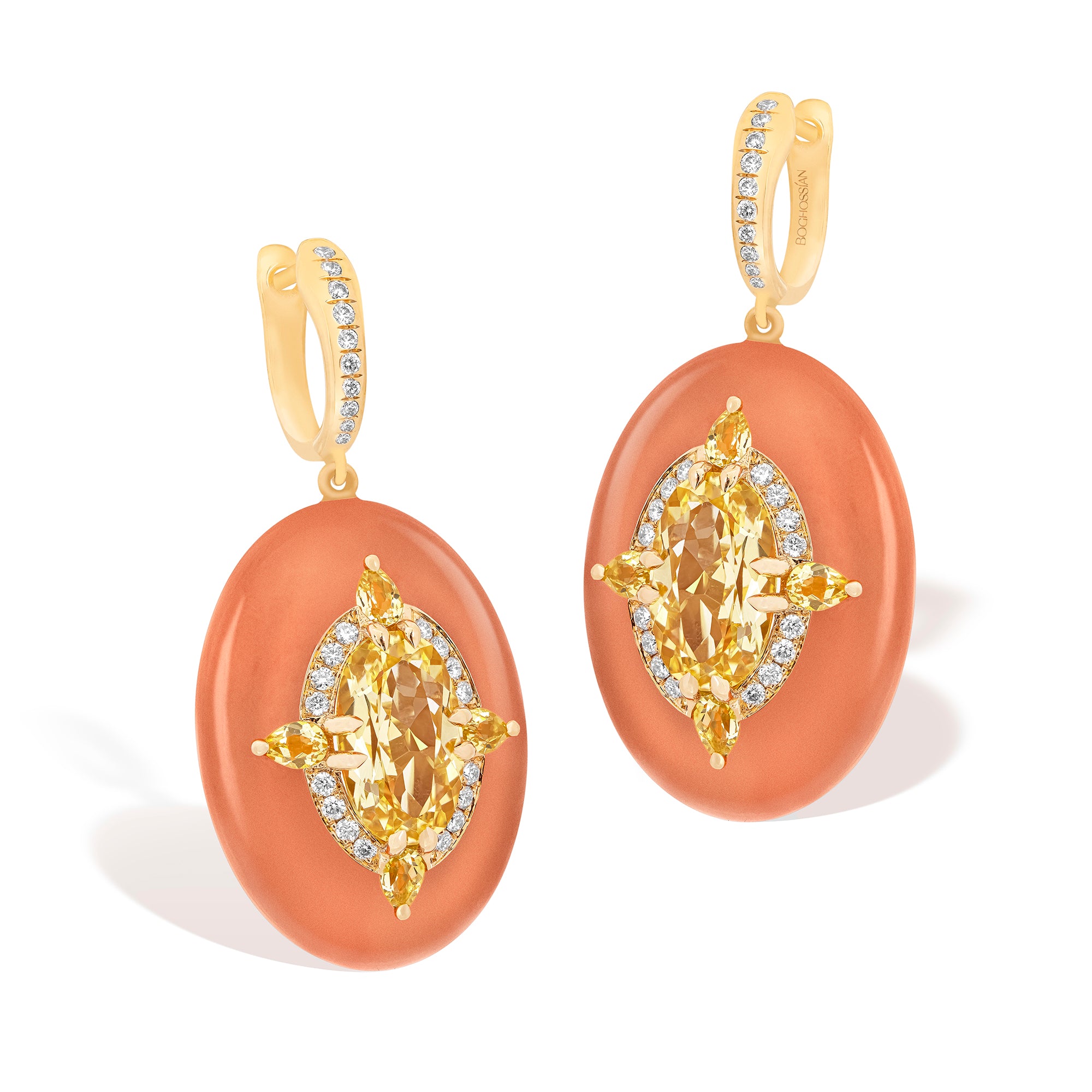 Reveal - Citrine and Eosite Earrings