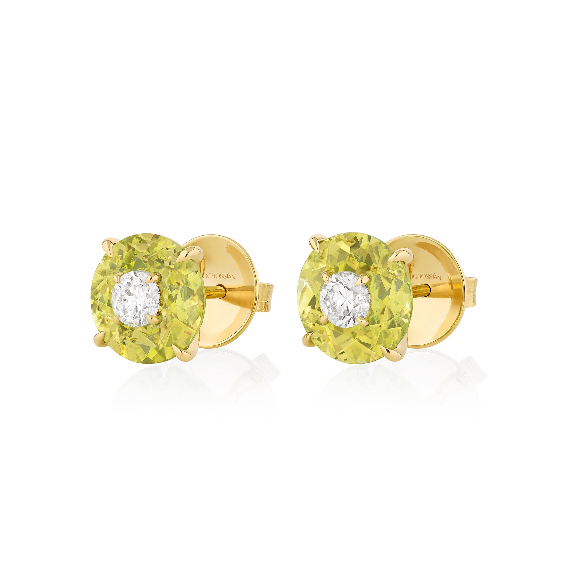 Crush - Diamond and Lemon Quartz Earrings