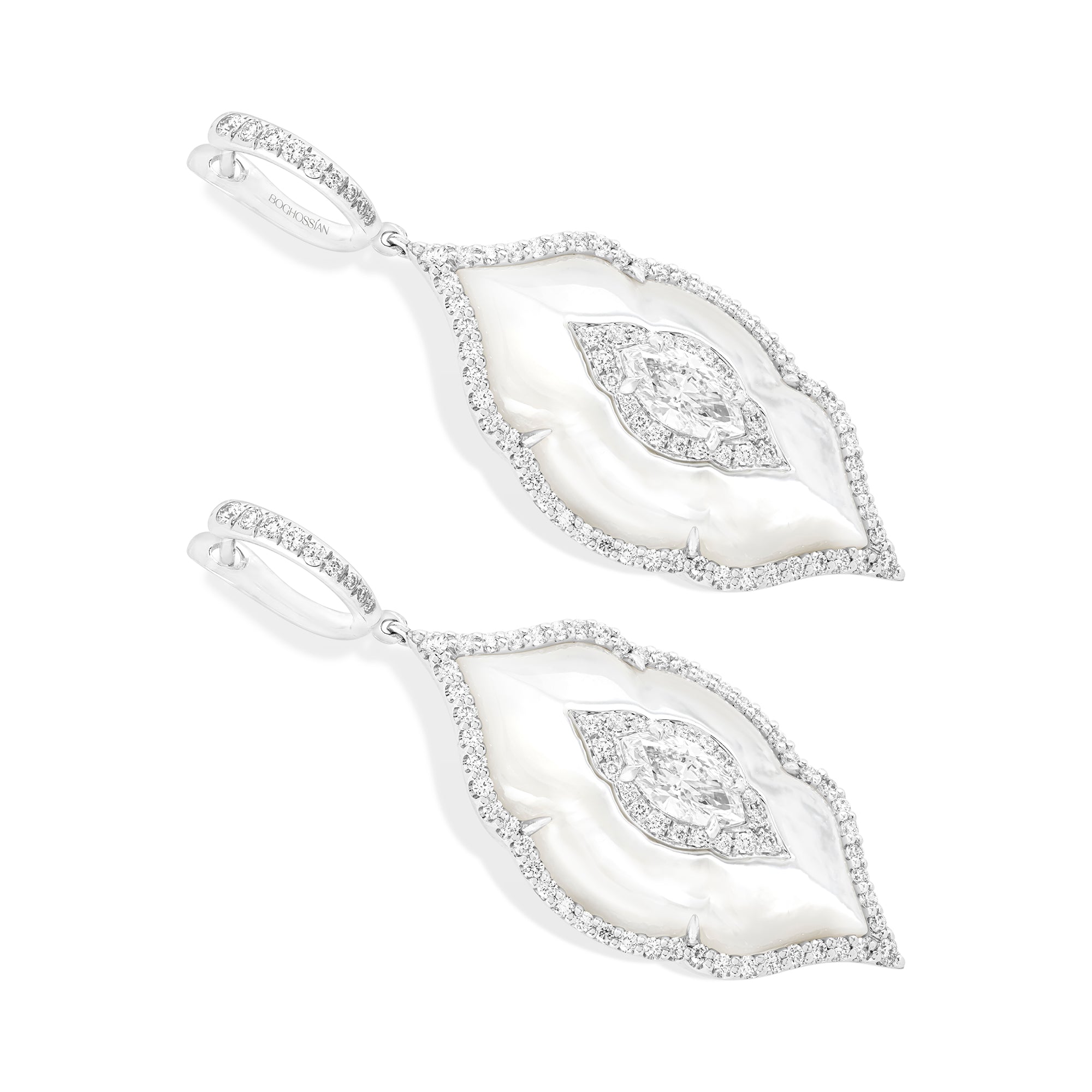 Arches - Diamond and Mother-of-Pearl Earrings