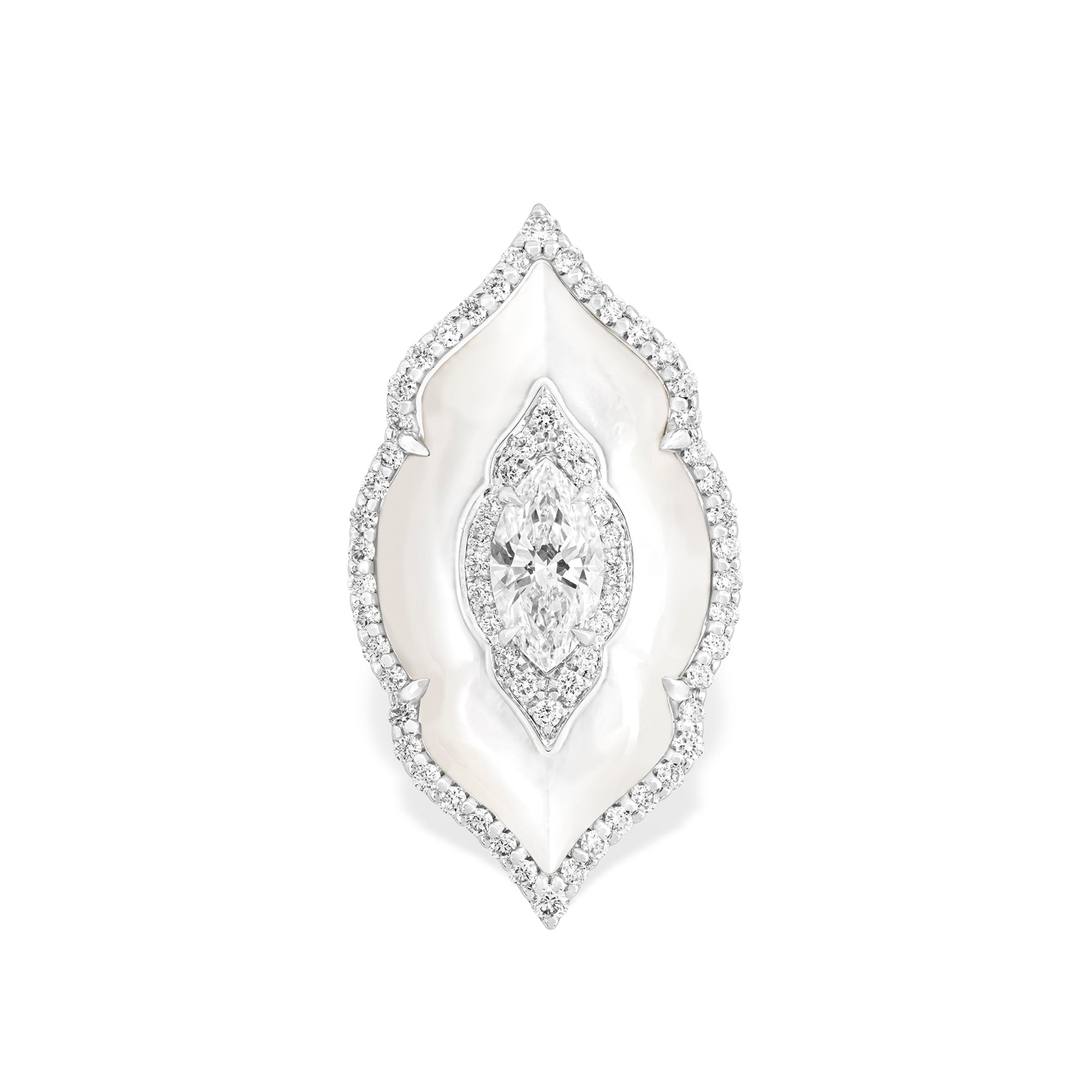 Arches - Diamond and Mother-of-Pearl Ring