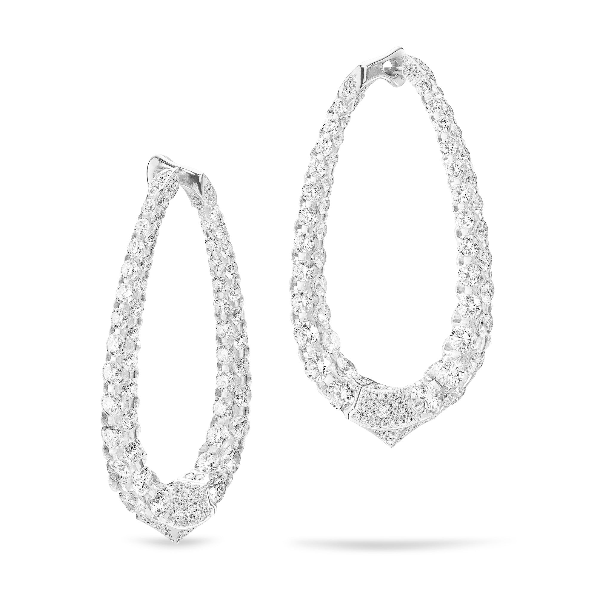 Merveilles Halo - Diamond Large Earrings