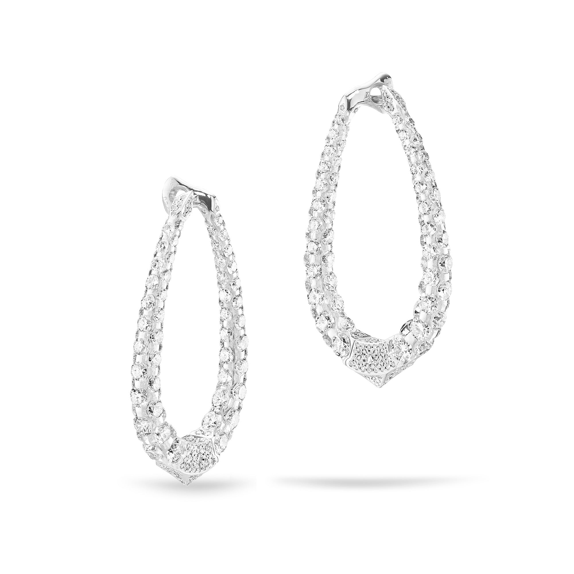 Merveilles Halo - Diamond Medium Earrings