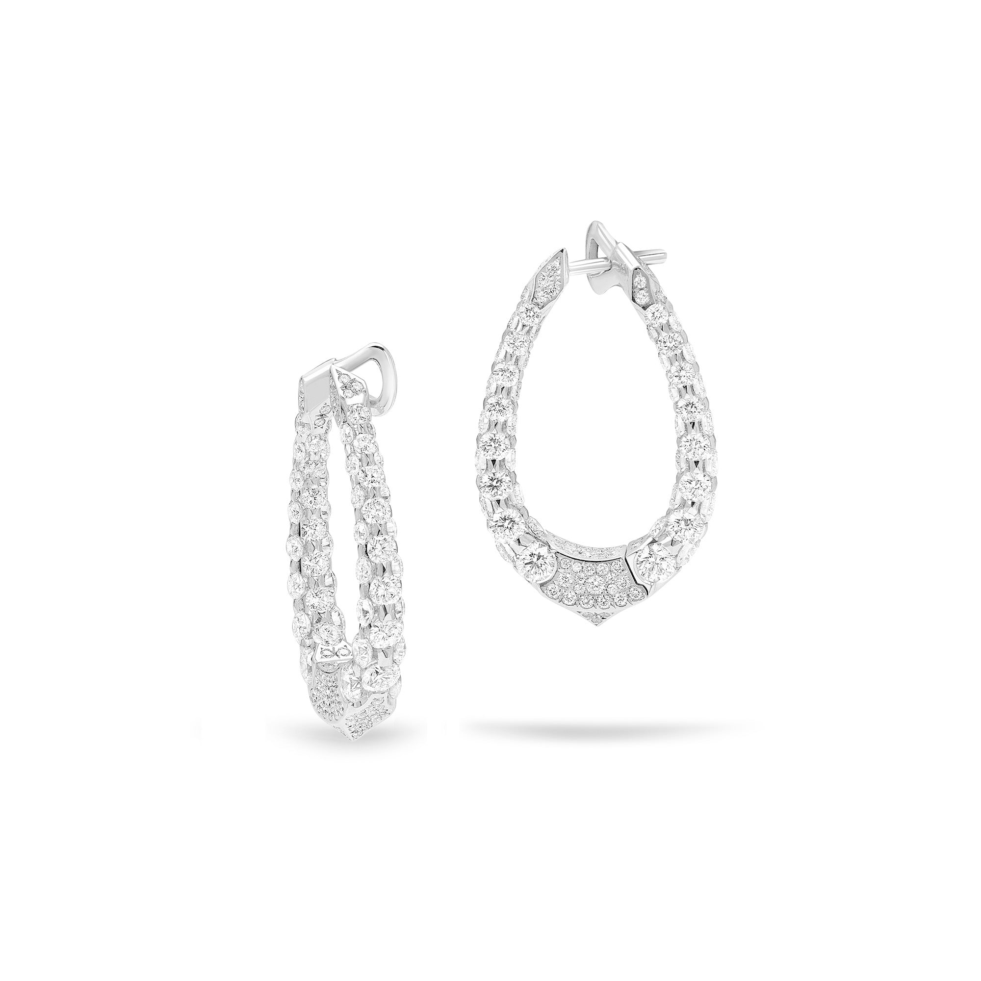 Merveilles Halo - Diamond Small Earrings