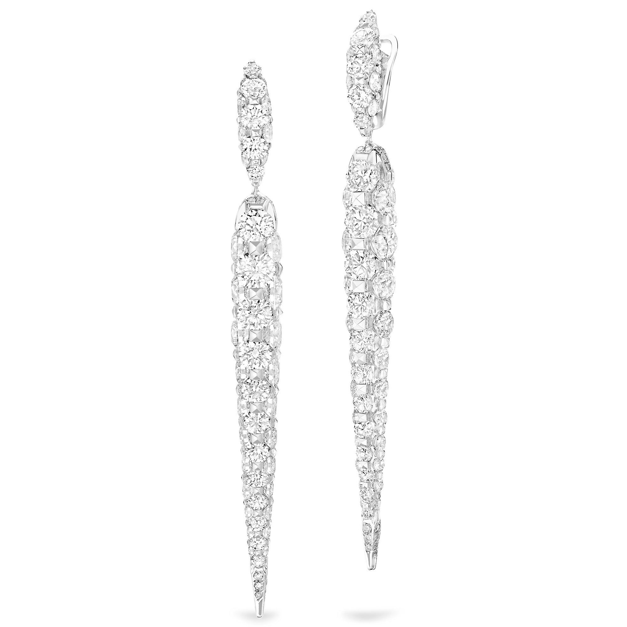 Merveilles Icicle - Diamond Large Earrings