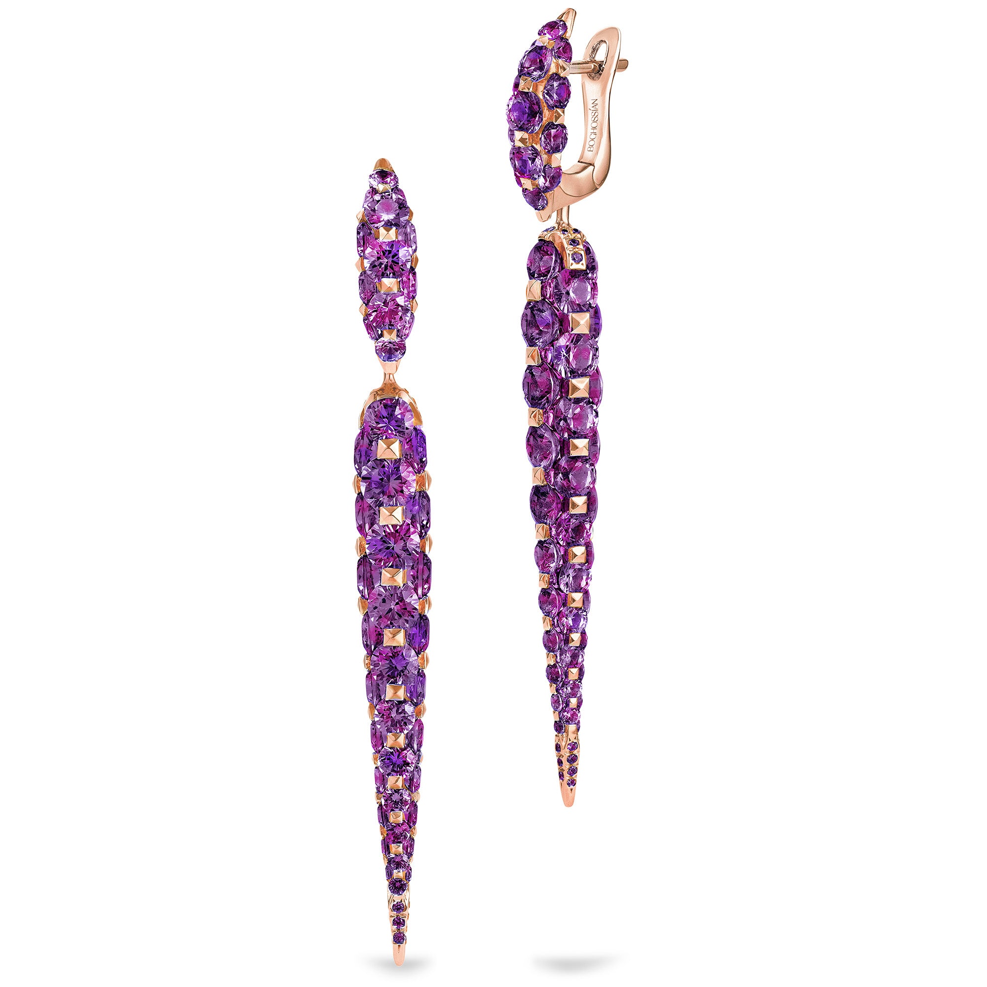 Merveilles Icicle - Amethyst Medium Earrings