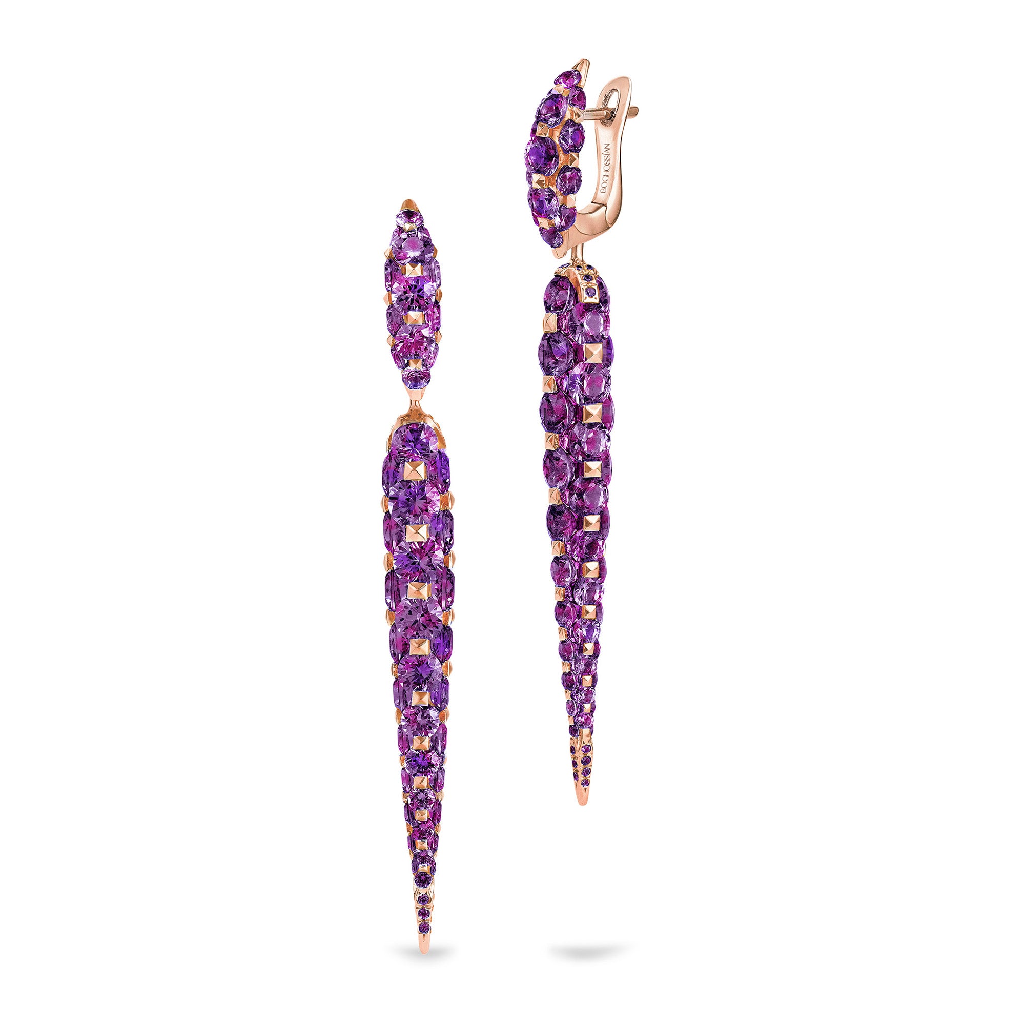 Merveilles Icicle - Amethyst Medium Earrings