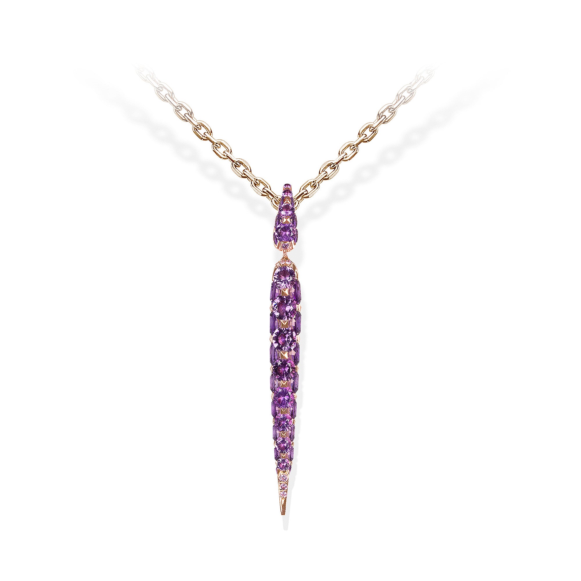 Merveilles Icicle - Amethyst Small Pendant