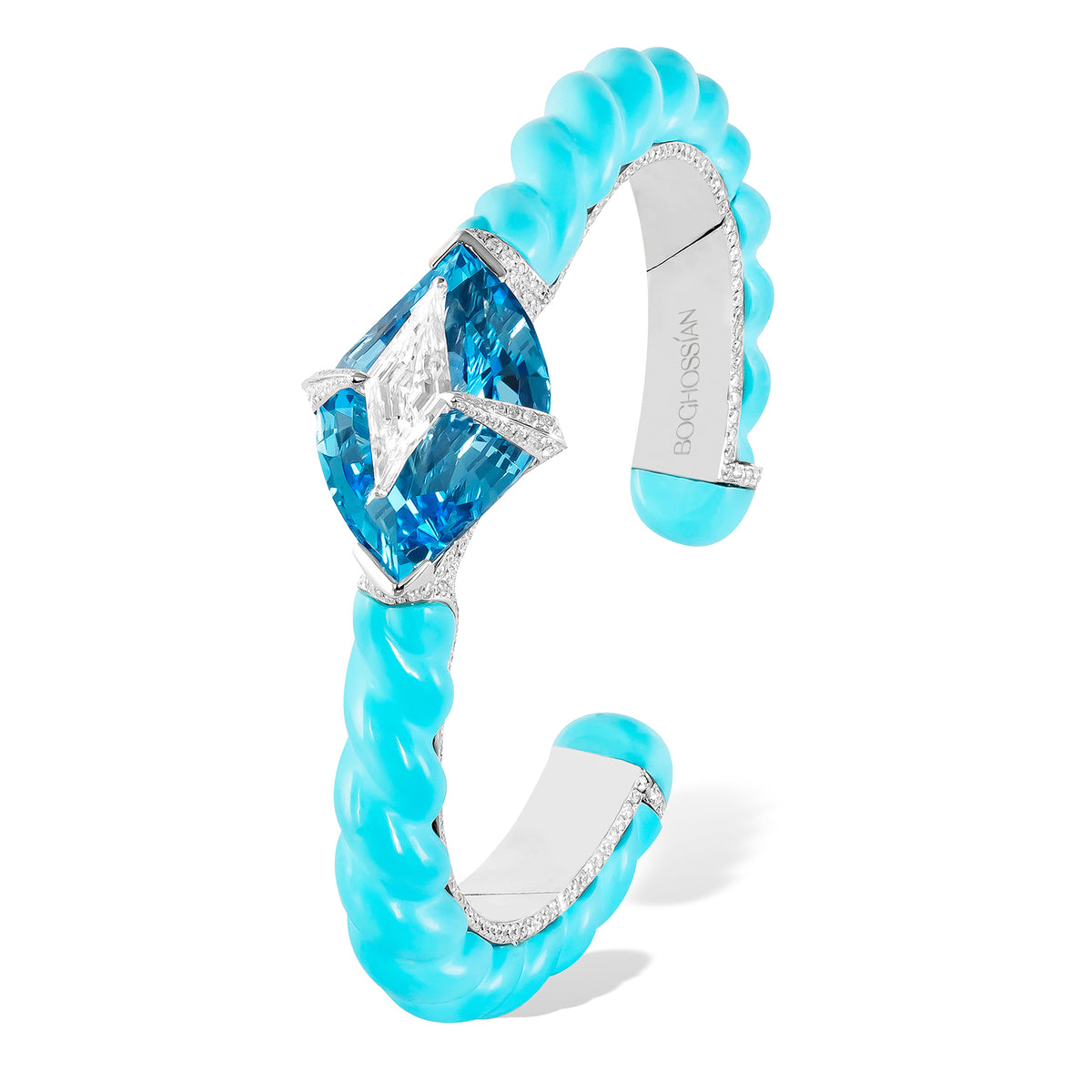 Kissing - Diamond, Aquamarine And Turquoise Bracelet