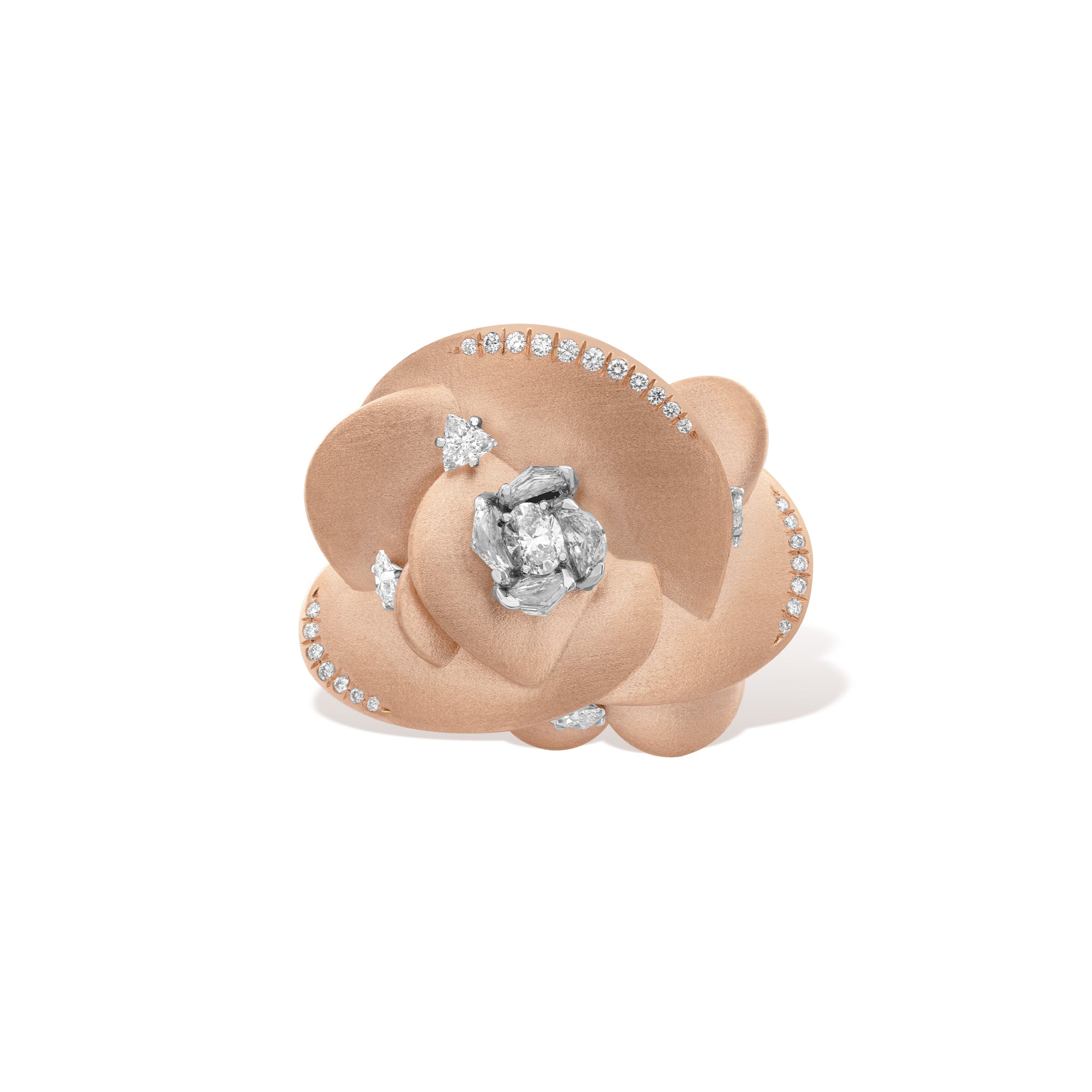 Desert Rose - Rose Gold & Diamond Ring, Small