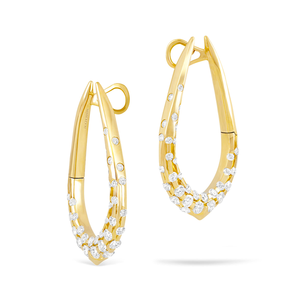 Merveilles Halo - Diamond Medium Earrings
