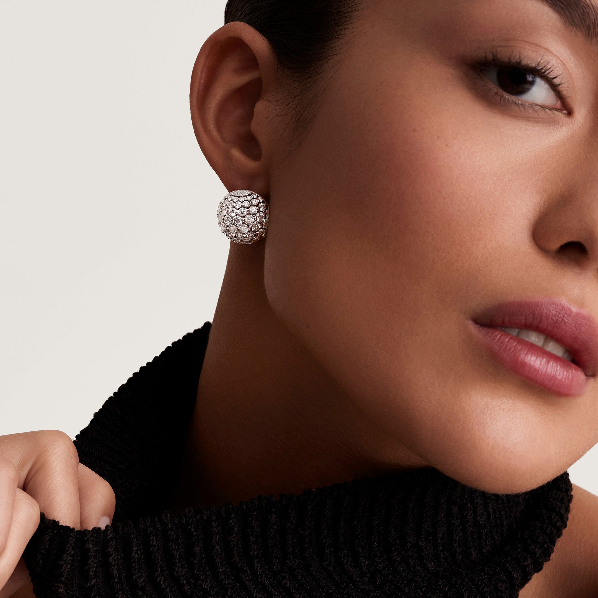Merveilles Sphere - Diamond Large Earrings - 18mm