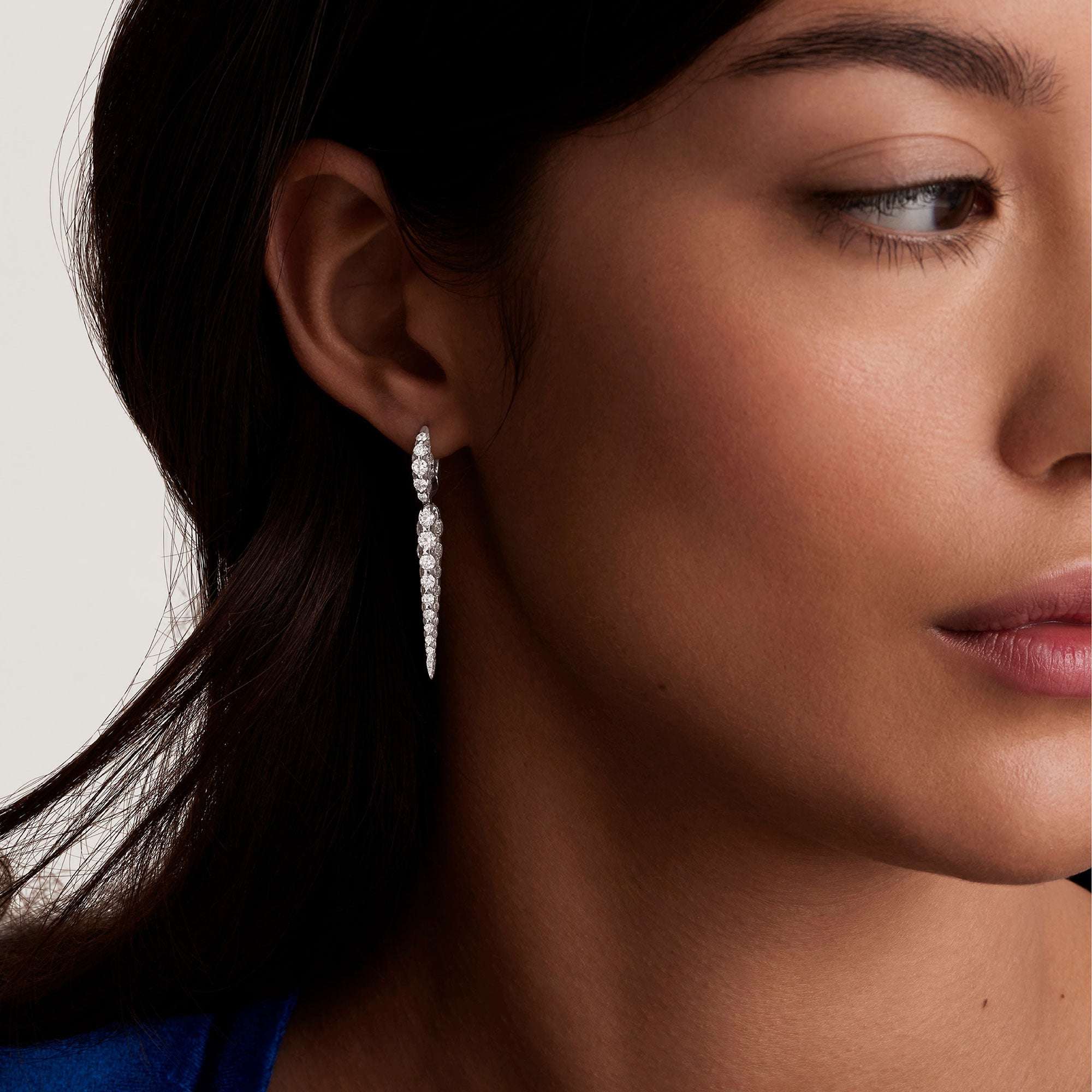 Merveilles Icicle - Diamond Small Earrings