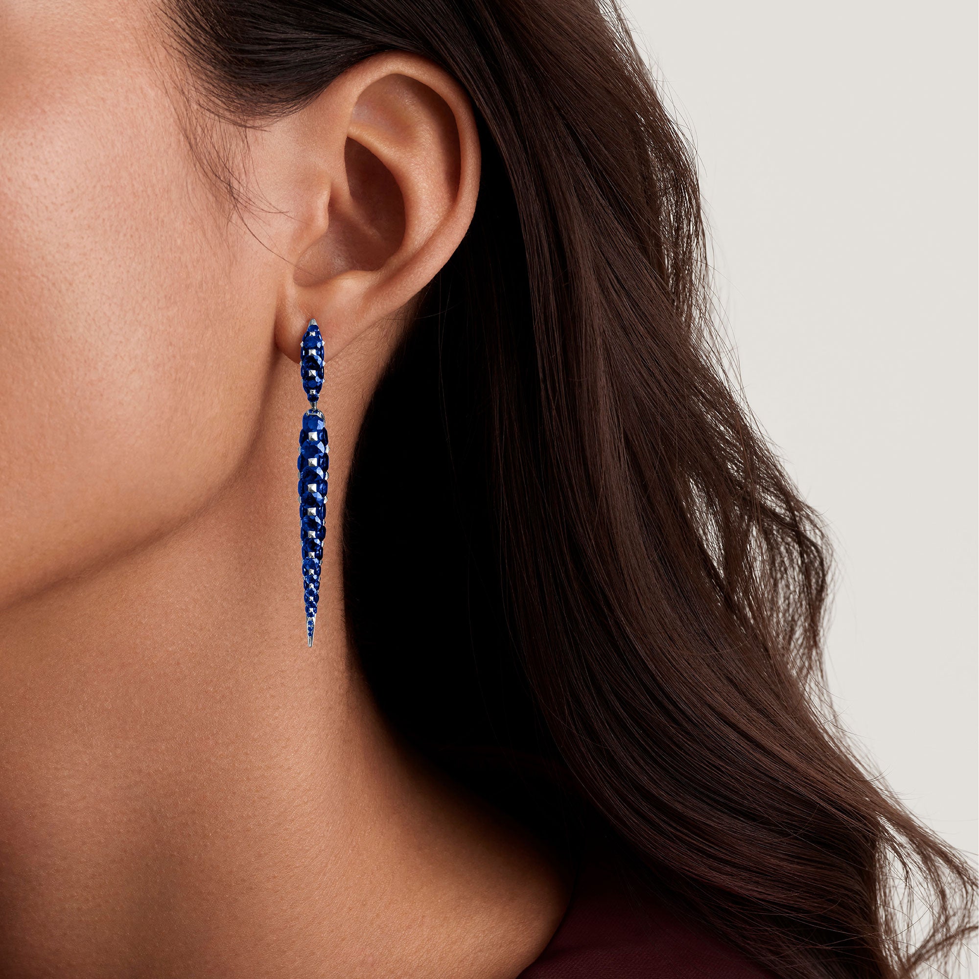 Merveilles Icicle - Sapphire Medium Earrings