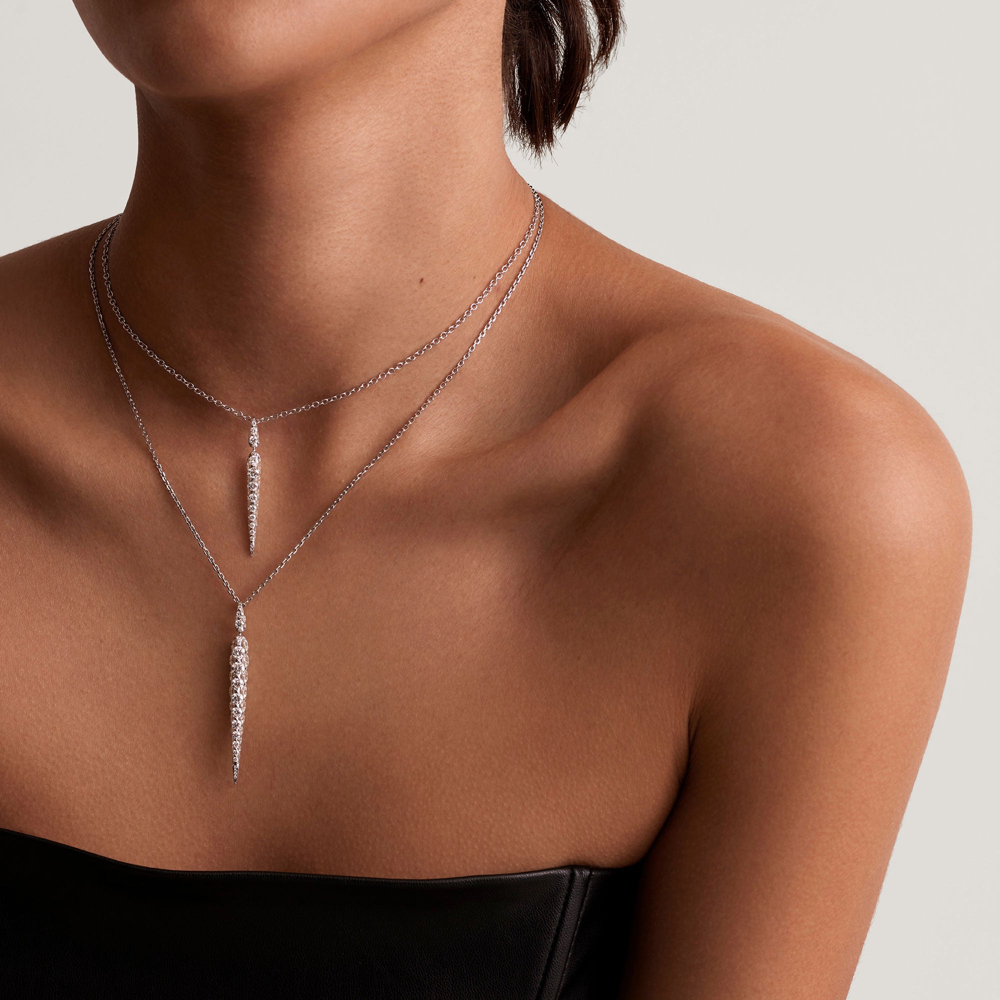 Merveilles Icicle - Diamond Medium Pendant