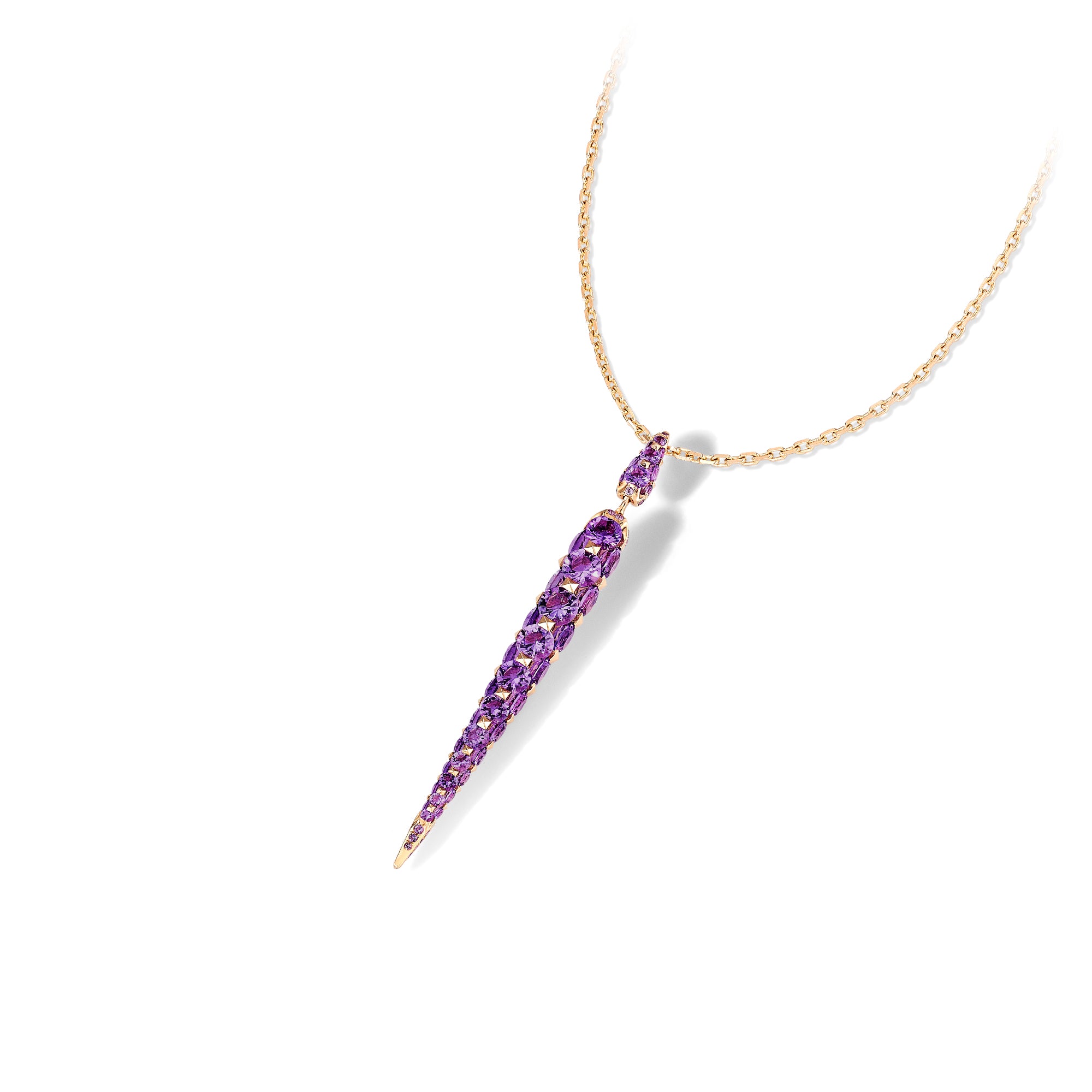 Merveilles Icicle - Amethyst Medium Pendant