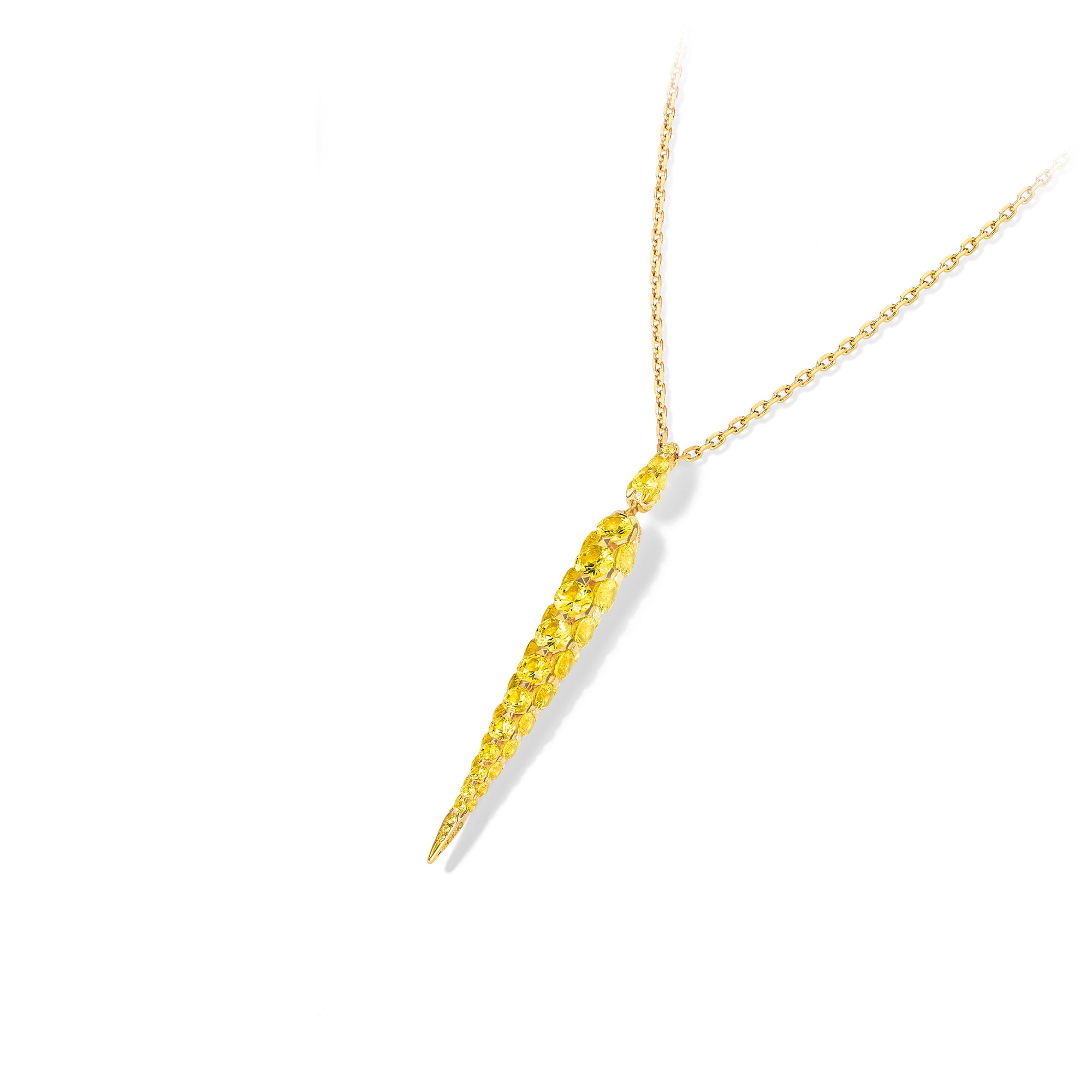 Merveilles Icicle - Yellow Sapphire Medium Pendant