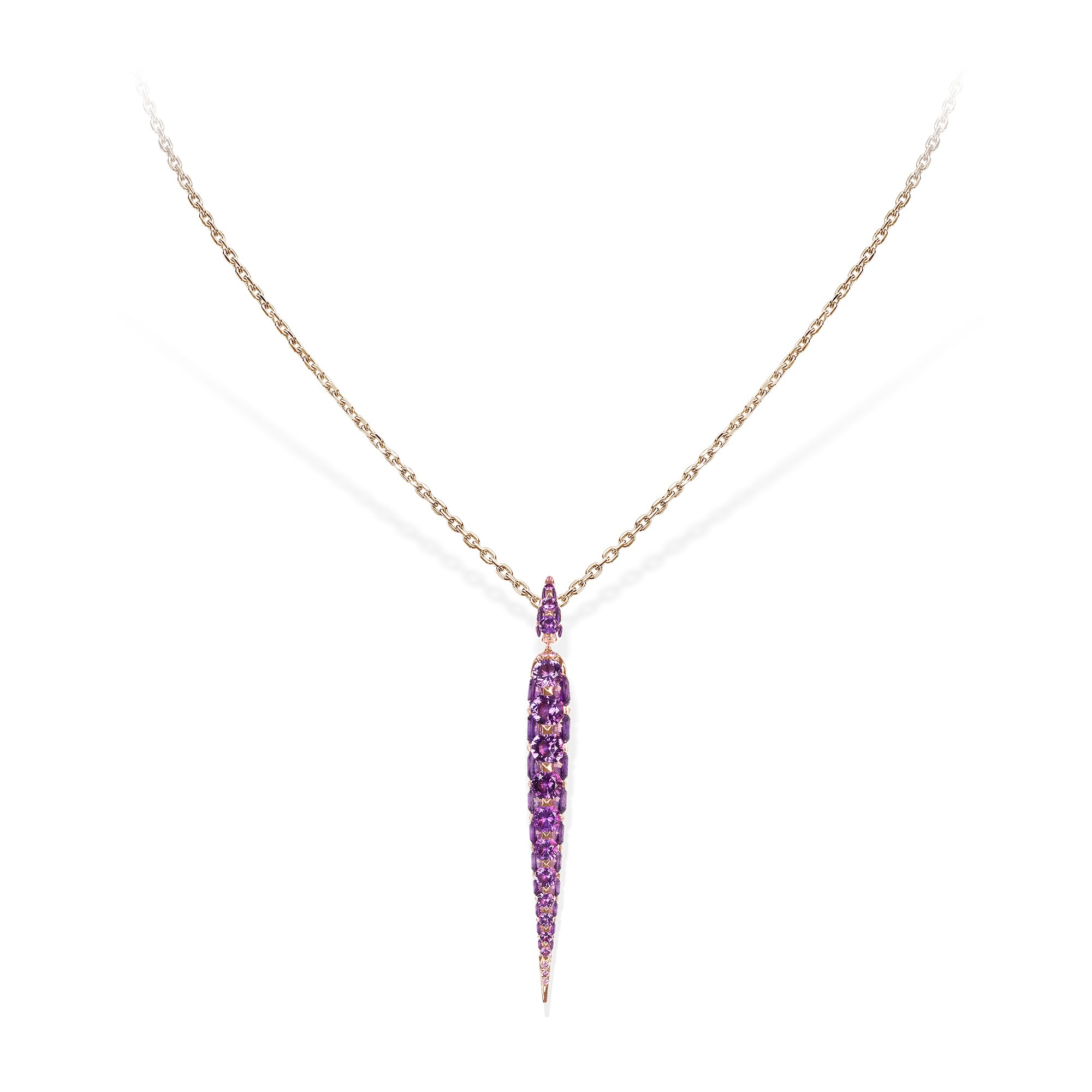 Merveilles Icicle - Amethyst Medium Pendant