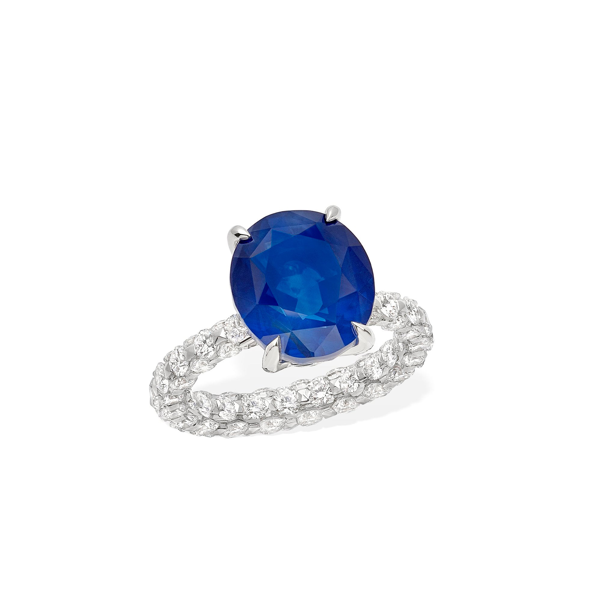 Merveilles Bridal - Sapphire and Diamond Ring