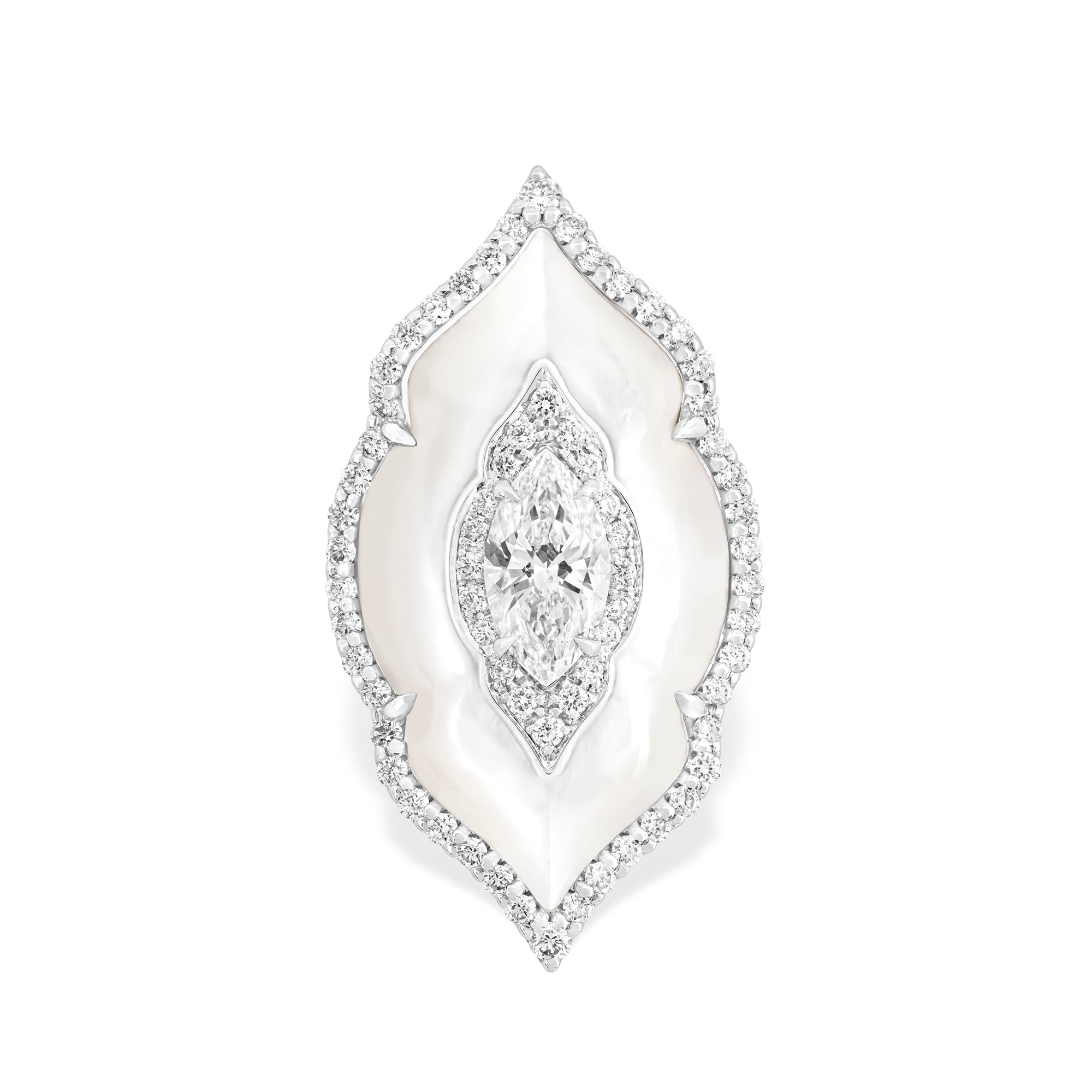 Arches - Diamond and Mother-of-Pearl Ring