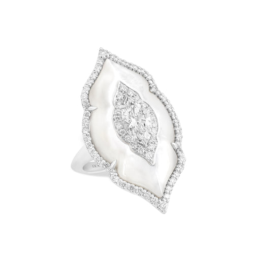 Arches - Diamond and Mother-of-Pearl Ring