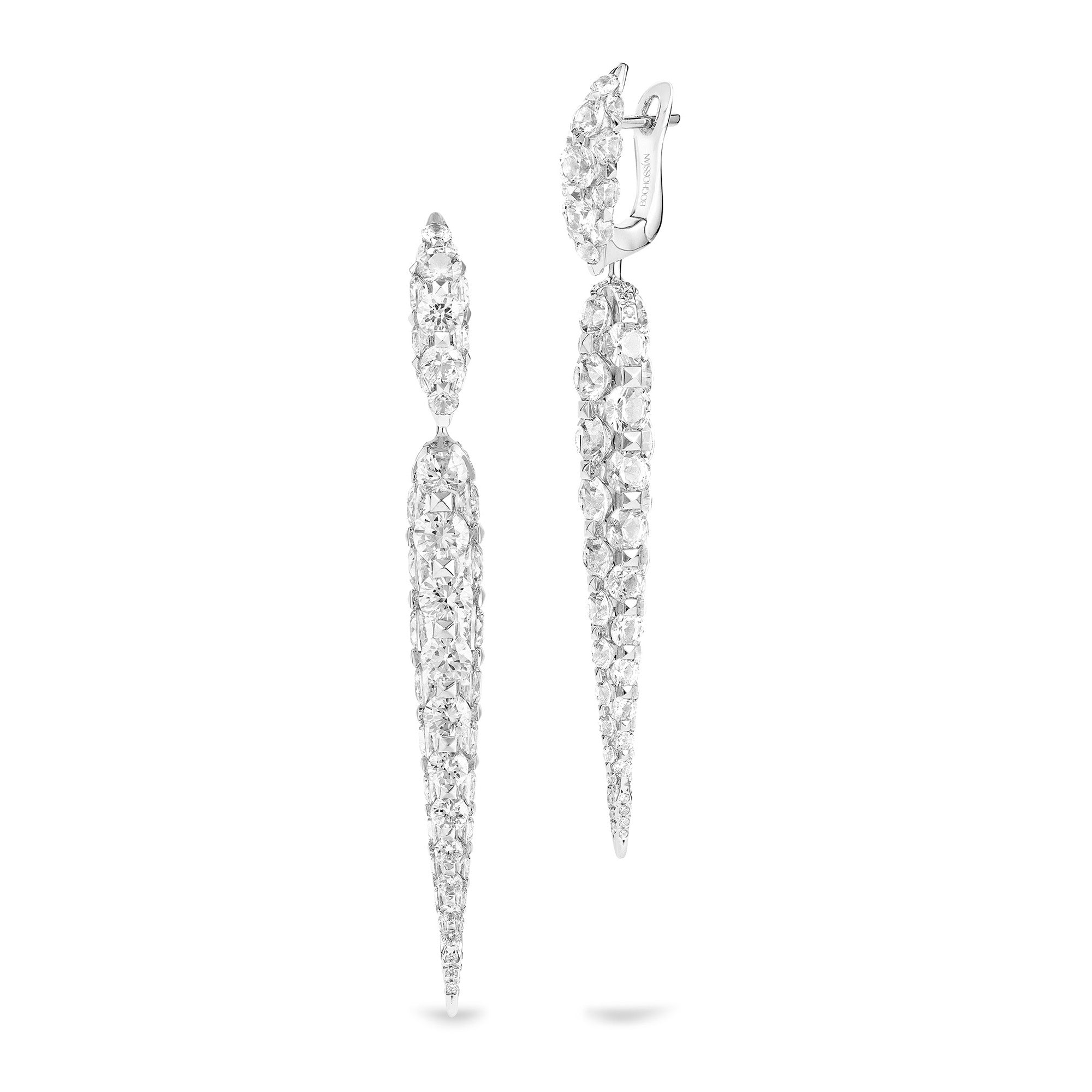 Merveilles Icicle - Diamond Medium Earrings