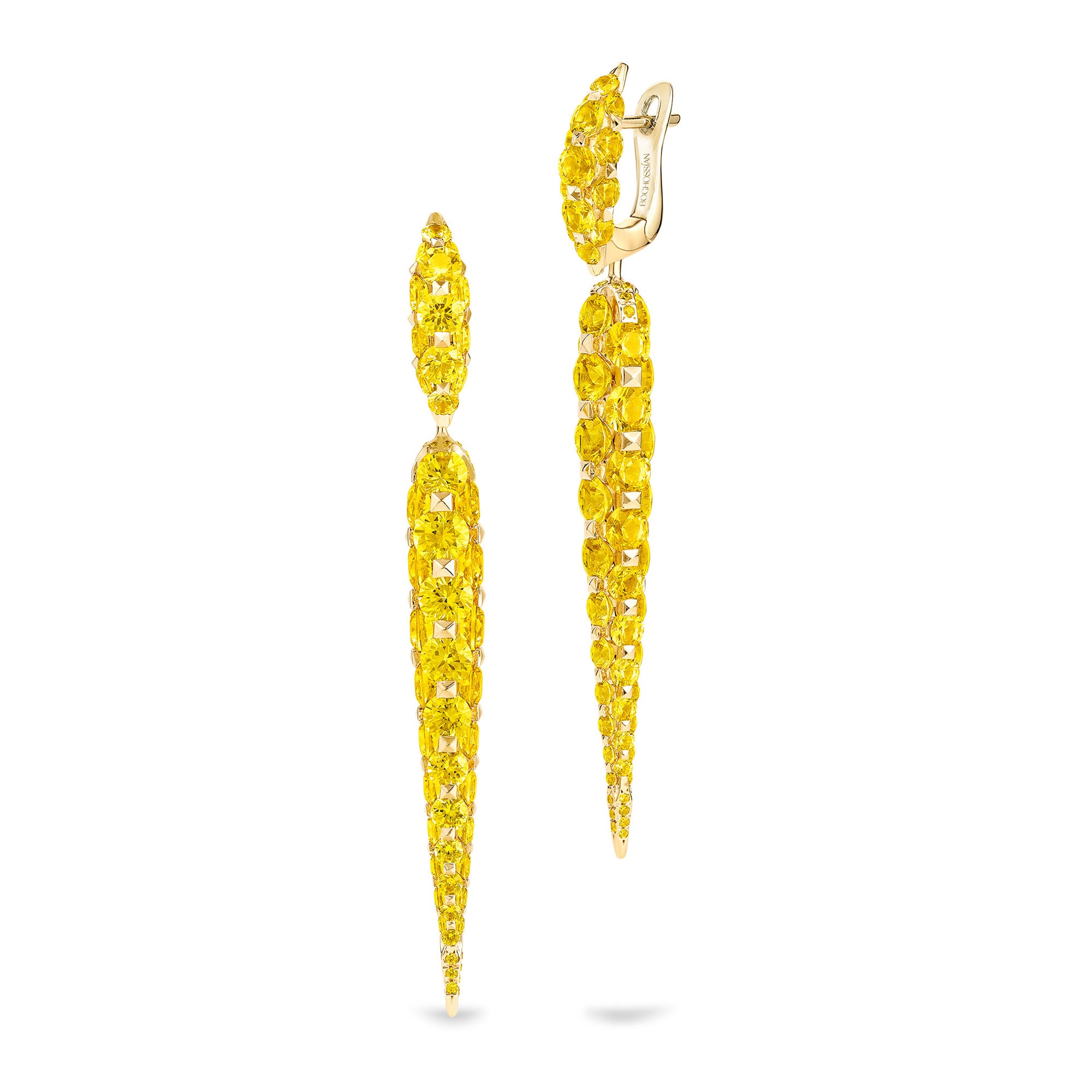 Merveilles Icicle - Yellow Sapphire Medium Earrings