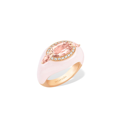 Reveal - Morganite and Pink Opal Ring