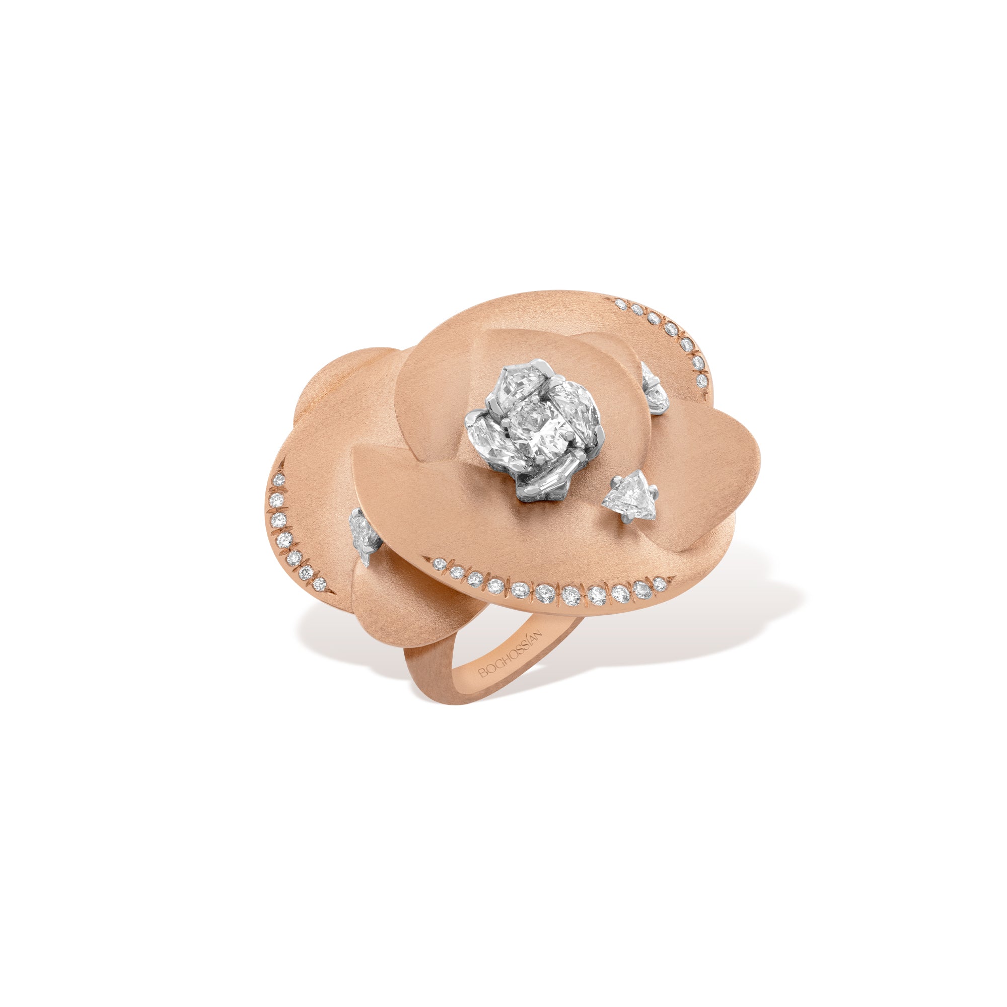 Desert Rose - Rose Gold & Diamond Small Ring