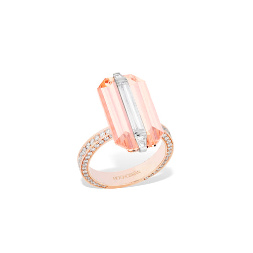 Wrapped - Diamond and Morganite Ring
