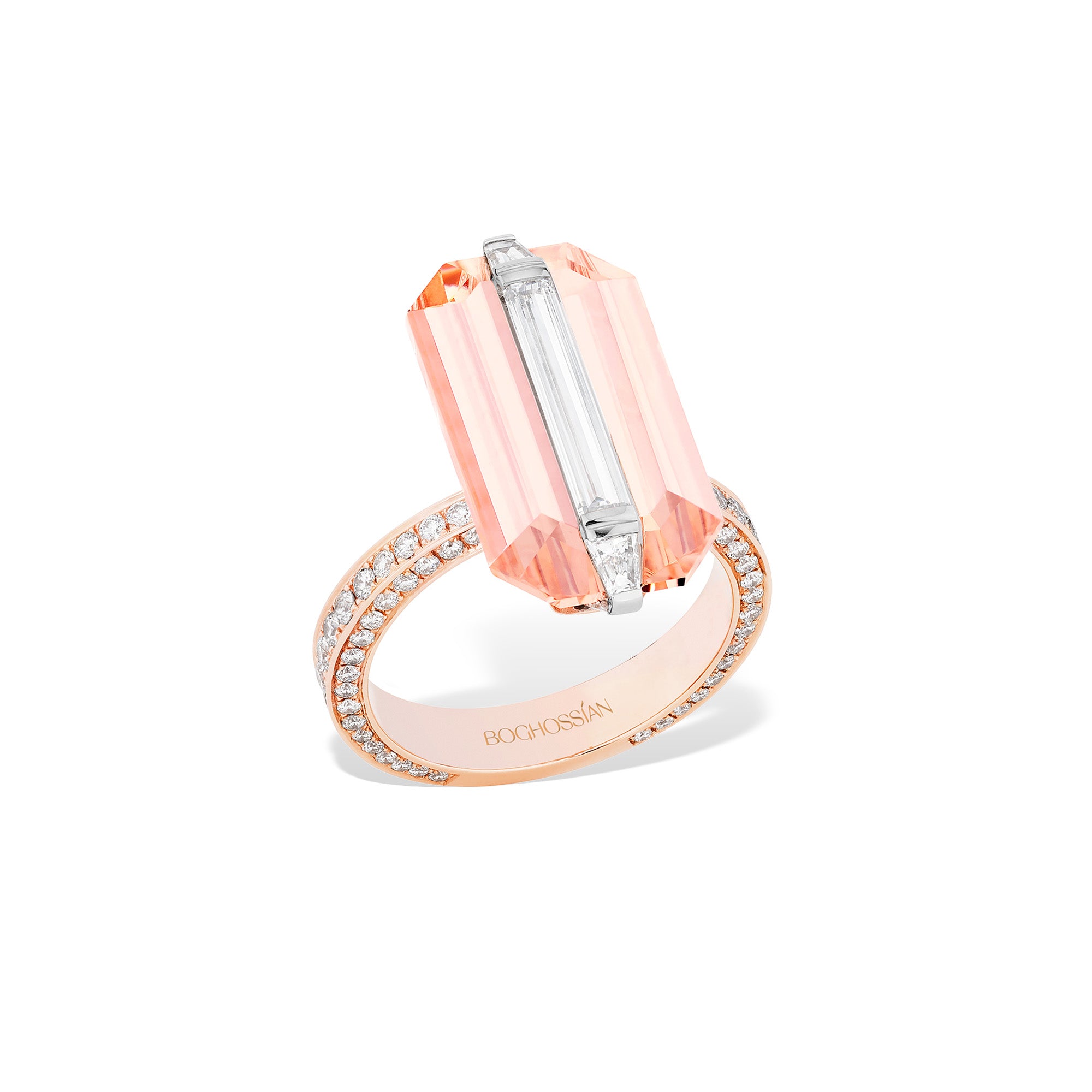 Wrapped - Diamond and Morganite Ring