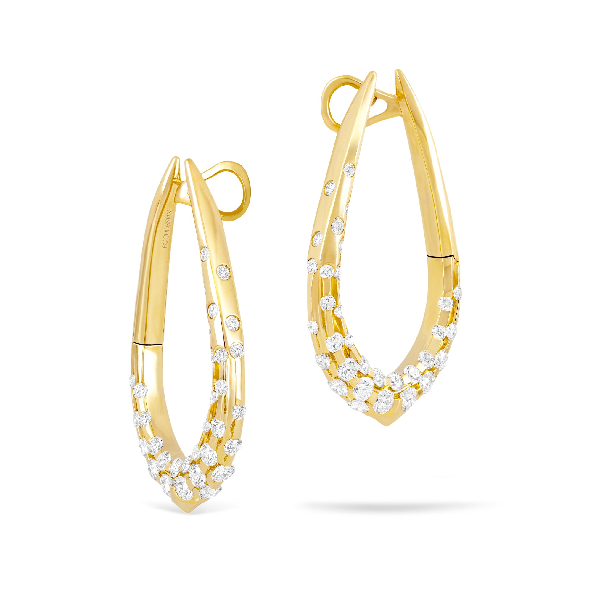 Merveilles Halo - Diamond Medium Earrings