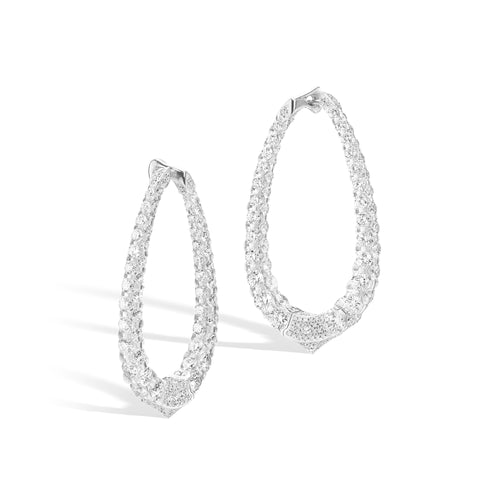 Merveilles Halo - Diamond Earrings - Large