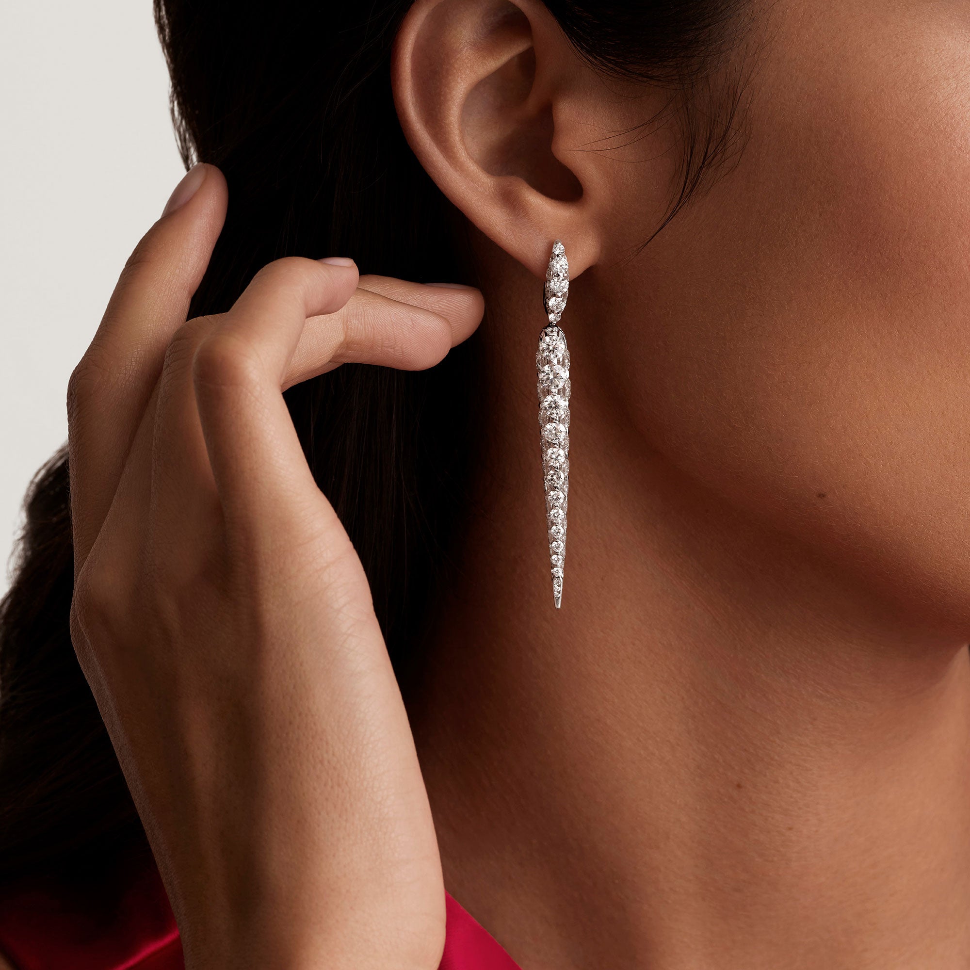 Merveilles Icicle - Diamond Earrings - Large
