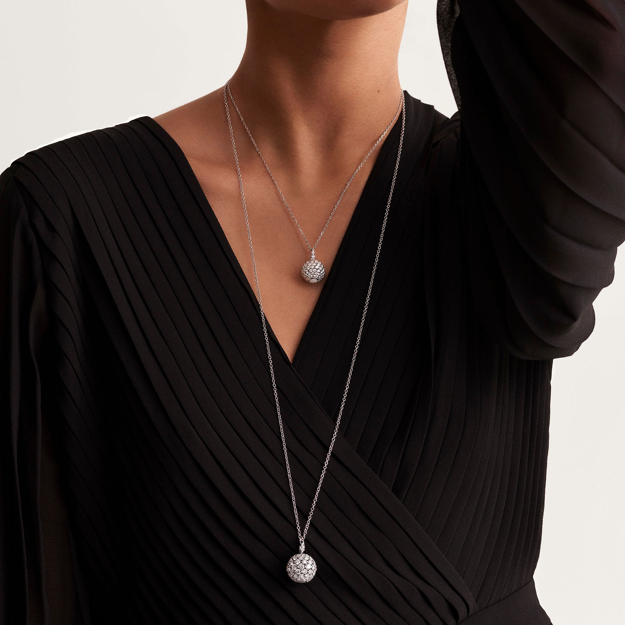 Merveilles Sphere - Diamond Pendant - Large - 18mm