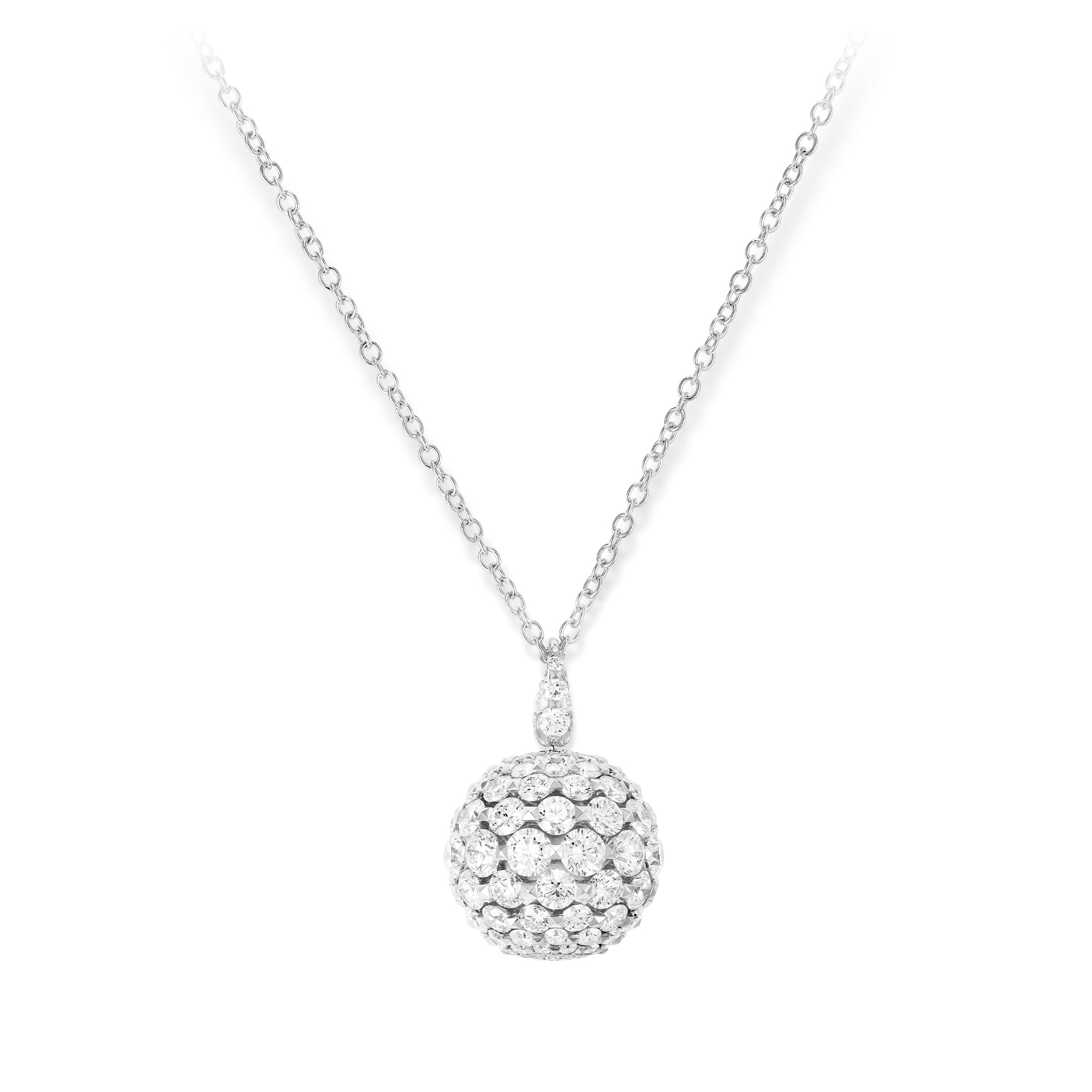 Merveilles Sphere - Diamond Pendant - Large - 18mm