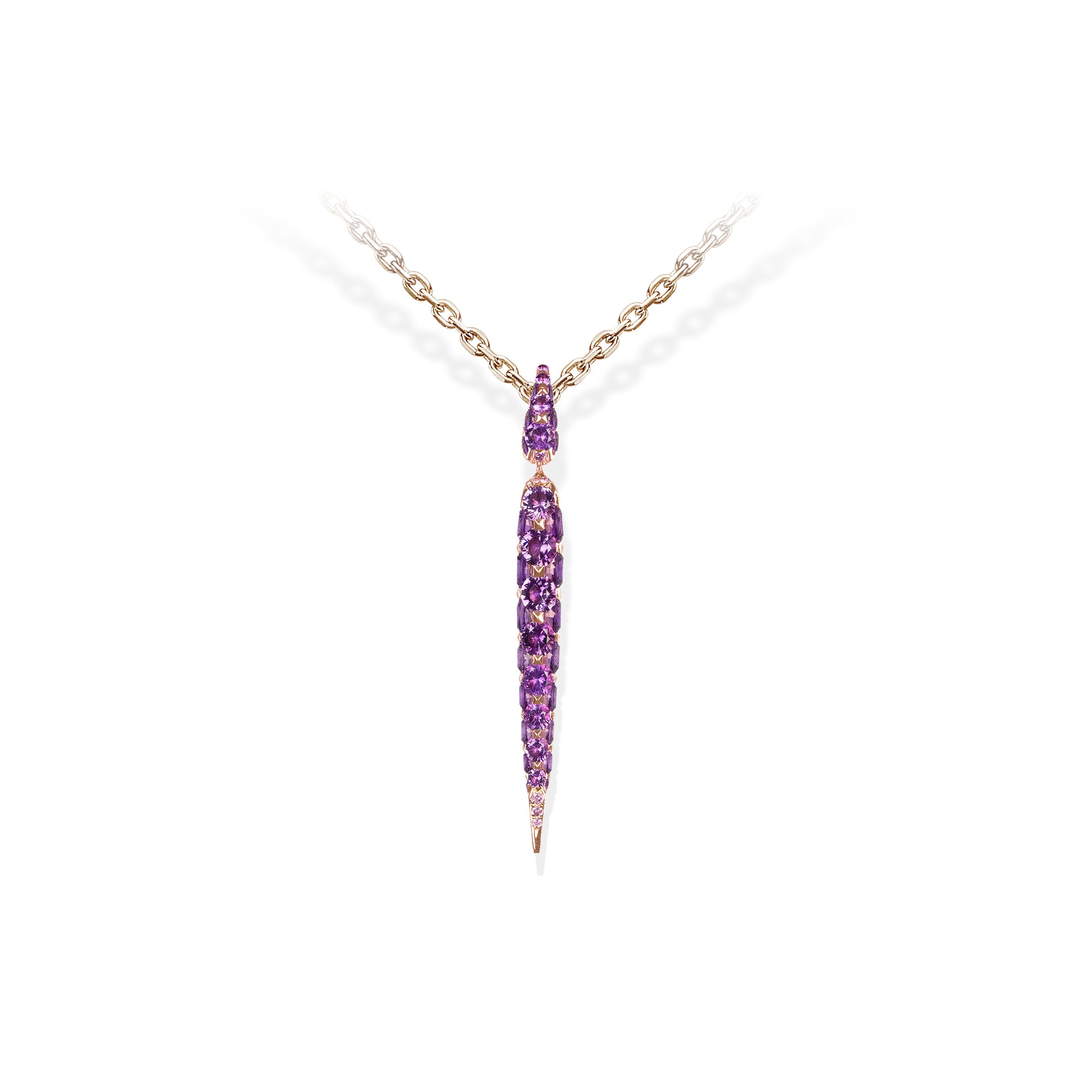 Merveilles Icicle - Amethyst Pendant - Small