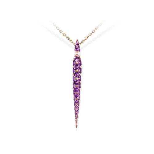 Merveilles Icicle - Amethyst Pendant - Medium